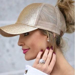 CC Messy Bun Glitter Baseball Cap